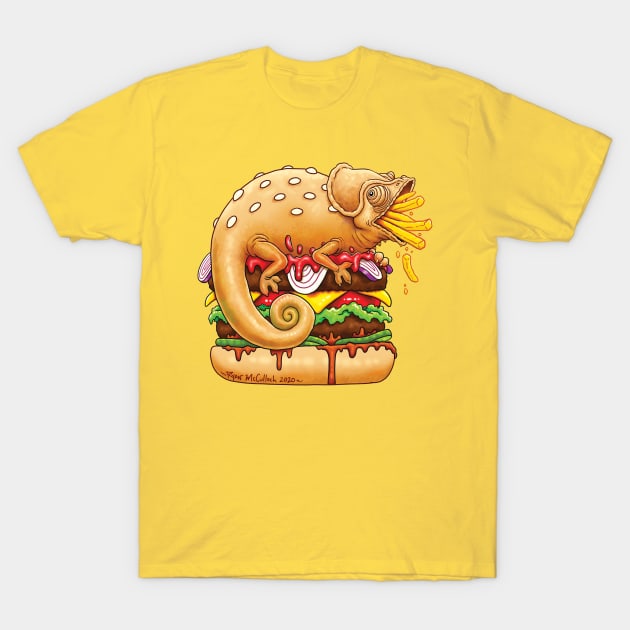 Cha-MEAL-Eon T-Shirt by CritterArt